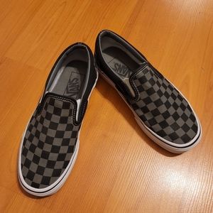 VAN'S checkered slip on